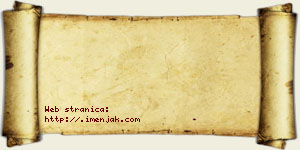 Andjelina Mošorinac vizit kartica